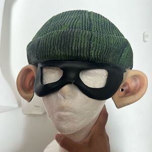 Vintage  Half Cap Burglar Mask Disguise Robber Heist w/ Big Ears 2001